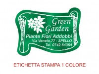 Etichette adesive per fioristi, fiorai e vivaisti (mm 45X33)  (cod.15G)